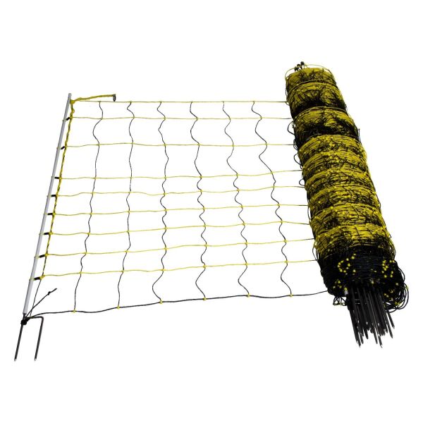 Schafnetz horinetz 120 cm – 50 m, elektrifizierbar mit Doppelspitze