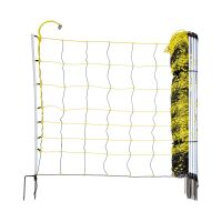 Schafnetz horinetz high energy mit Erdleiter | 90 cm hoch | 50 m lang | Doppelspitze | elektrifizierbar