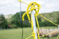 Schafnetz horinetz high energy mit Erdleiter | 90 cm hoch | 50 m lang | Doppelspitze | elektrifizierbar