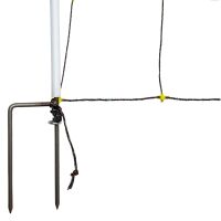 Schafnetz horinetz high energy mit Erdleiter | 90 cm hoch | 50 m lang | Doppelspitze | elektrifizierbar