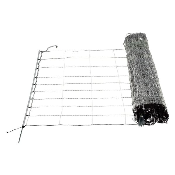 Schafnetz turbomax extra 90 cm – 50 m, elektrifizierbar mit Einzelspitze
