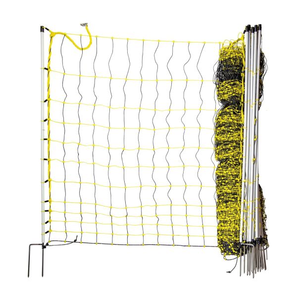 Geflügelnetz 105 cm – 50 m, elektrifizierbar mit Doppelspitze