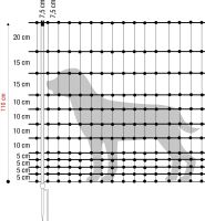 Hundezaun STRONGLINE 110 – 110 cm hoch, 25 m mobil...