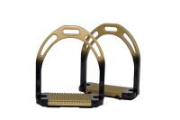 Steigbügel mit breiter Trittfläche...