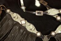 Vintage Show Western-Set Snake dunkel, Set aus...