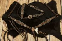 Vintage-Look Westerntrense, Set aus Kopfstück und...