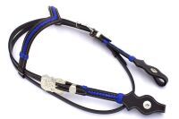 Westerntrense dunkelbraun mit blauen Verzierungen aus...