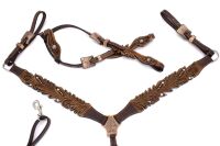 Vintage-Look Einohr Westerntrense, Set aus Kopfstück...