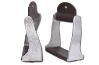 Gedrehte twisted Westernsteigbügel Aluminium,...