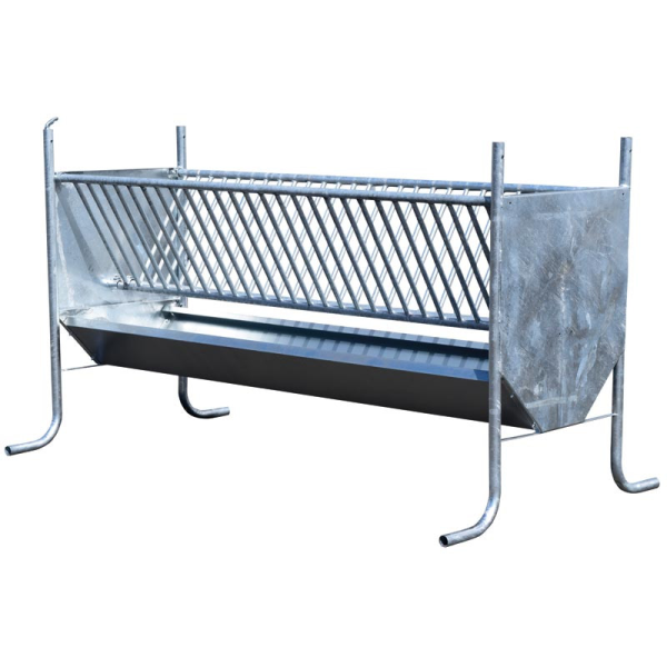 Futterraufe mit Füßen 2,40 m – verzinkt