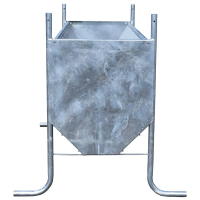 Futterraufe mit Füßen 2,40 m – verzinkt