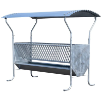 Futterraufe mit Füßen 2,40 m – verzinkt