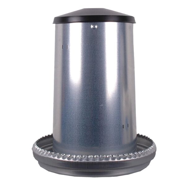 Futterautomat für Geflügel | mit Deckel | verzinkt