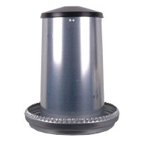 Futterautomat für Geflügel | mit Deckel | verzinkt