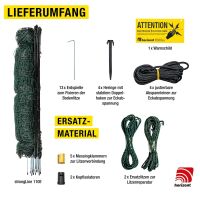 Hundezaun Easy 90 cm bis 105 cm  bis 50 m elektrifizierbares Mobilzaun-Set mit Doppelspitze für sicheren Hundeauslauf