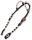 Zweiohr Westerntrense Schwarz Rosegold mit Perlen-Earloop