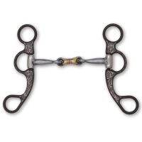 Snaffle Westernbit doppelt gebrochen mit Shanks 12,5...