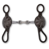 Snaffle Westernbit doppelt gebrochen mit Shanks 11,5...