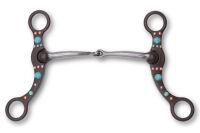 Show Snaffle Bit mit Shanks, einfach gebrochen, 13,5 cm