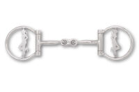 Westerngebiss D-Ring Wassertrense doppelt gebrochen mit...