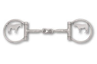 Westerngebiss D-Ring Wassertrense doppelt gebrochen mit...