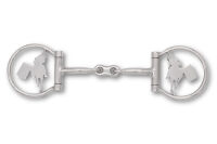 Westerngebiss D-Ring Wassertrense doppelt gebrochen mit...