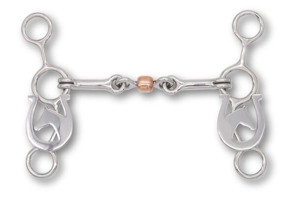 Trainings Bit, Western Bit doppelt gebrochen mit Shanks 12,5 Baby Bit