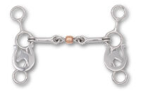 Trainings Bit, Western Bit doppelt gebrochen mit Shanks...