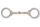 Snaffle Western Bit mit gedrehten Ringen, Westerngebiss 12,5 cm