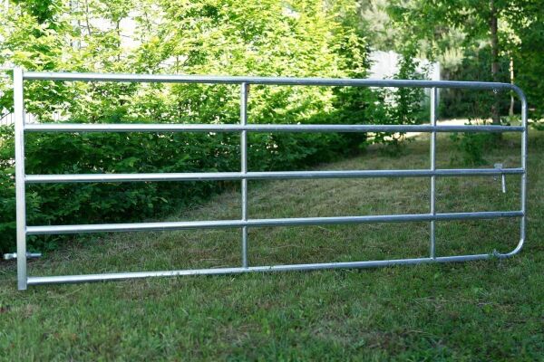 Weidetor verzinkt verstellbar 205-600 cm, 110 cm hoch
