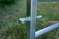 Weidetor verzinkt verstellbar 205-600 cm, 110 cm hoch