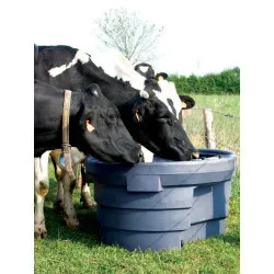 Weidetränke Ovale Superbac 650 l – Tränkwanne mit Innenrand für Pferde & Rinder