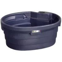 Weidetränke - Ovale Superbac 650 l – Tränkwanne mit Innenrand für Pferde, Rinder & Weidetiere
