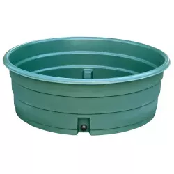 Weidetränke Eco 1000 L grün – extra große Tränkwanne für Pferde, Rinder & Weidetiere