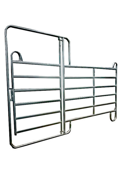 Weidepanel mit Tor – 2,40 m 6-lagig, feuerverzinkt