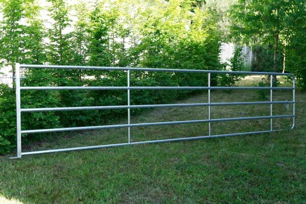 Weidetor Weidezauntor verzinkt verstellbar 505 - 600 cm, 110 cm hoch