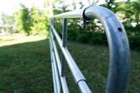 Weidetor Weidezauntor verzinkt verstellbar 505 - 600 cm, 110 cm hoch