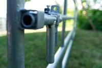 Weidetor Weidezauntor verzinkt verstellbar 505 - 600 cm, 110 cm hoch