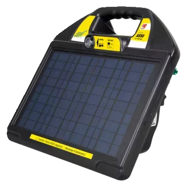 Weidezaungerät farmer AS50 – kompaktes Solargerät für Elektrozaun, ideal für Pferde, Ziegen & Kleintiere
