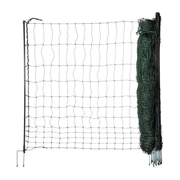 Geflügelnetz farmer® 120 cm – 50 m, elektrifizierbar mit Doppelspitze