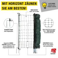 Geflügelnetz farmer® 120 cm – 50 m, elektrifizierbar mit Doppelspitze