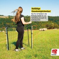 Türe für Hühnerzaunnetz 120 cm – elektrifizierbares PVC-Tor