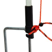 Schafnetz 105 cm – 50 m mit Fiberglaspfählen & Doppelspitze