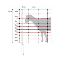 Ziegennetz turbomax 105 cm – 50 m, elektrifizierbar...