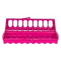 Futtertrog für Geflügel Kunststoff  pink (8,5 x 30 cm)