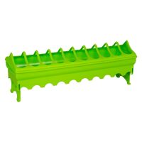 Futtertrog für Geflügel Kunststoff| grün (16 x 50 cm)