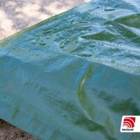 Holzabdeckplane grün 2 × 8 m – 180 g/m² wetterfest & reißfest