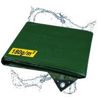 Holzabdeckplane | grün | 2 x 10 m | 180 g / m²