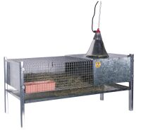Metall-Aufzuchtbox für Küken und Wachteln (100 cm x 60 cm x 50 cm)