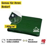 Abdeckplane | grün | 3 x 6 m | 140 g/m²